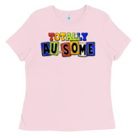 Bubblegum Pink Totally au-some Ladies Tee - FaDigitalArtStudio