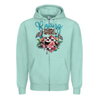 Seafoam racing girl Zipper Hoodie - JahusDesignShop