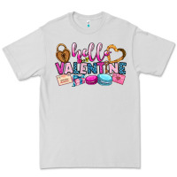 Dove Grey hello valentine Premium Tee - OliviaCreatesArt