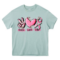Arona peace love cure breast cancer Heavy Core Tee - CowGirlArtShop