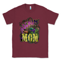 Burgundy Rockin the mom Mother's Day Classic Tee - HowdyJamesFarm