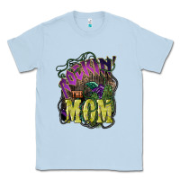 Dusty Blue Rockin the mom Mother's Day Classic Tee - HowdyJamesFarm