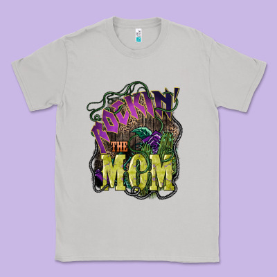 Rockin The Mom Mother's Day Classic Tee Designed By Howdyjamesfarm