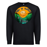 Black life is better at the river Premium Sweatshirt - JahusDesignShop