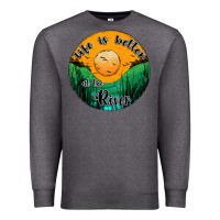Charcoal Heather life is better at the river Premium Sweatshirt - JahusDesignShop