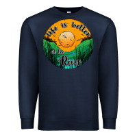 Navy life is better at the river Premium Sweatshirt - JahusDesignShop