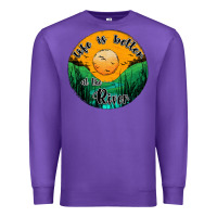 Purple life is better at the river Premium Sweatshirt - JahusDesignShop