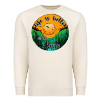 Sandshell life is better at the river Premium Sweatshirt - JahusDesignShop