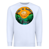 White life is better at the river Premium Sweatshirt - JahusDesignShop
