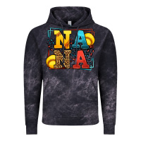 Cloud Black Softball nana leopard frame Vintage Hoodie - LillyAllenDesigns