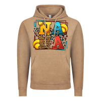 Vintage Coffee Softball nana leopard frame Vintage Hoodie - LillyAllenDesigns