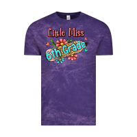 Cloud Purple little miss sixth grade Vintage Tee - RanaPortraitStore