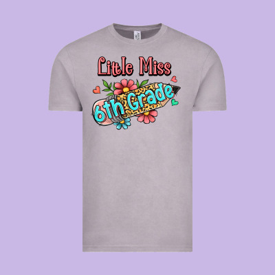 Little Miss Sixth Grade Vintage Tee Designed By Ranaportraitstore