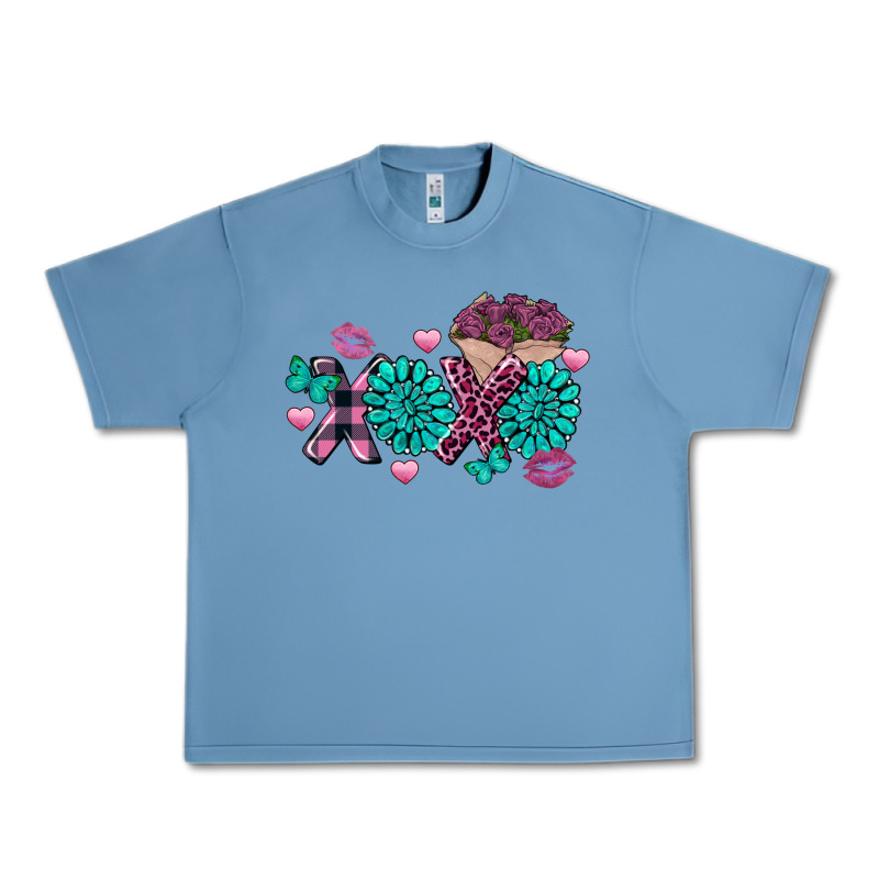 Xoxo Valentine's Day Turquoise Gem Urban Heavy Tee by FaDigitalArtStudio | Teevron