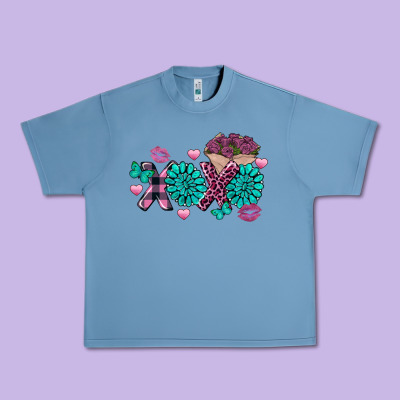 Xoxo Valentine's Day Turquoise Gem Urban Heavy Tee Designed By Fadigitalartstudio