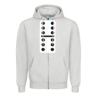 Dove Grey double six dominoes tshirt halloween costume 6 6 domino game t shirt Zipper Hoodie - baoMotion
