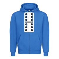 True Royal double six dominoes tshirt halloween costume 6 6 domino game t shirt Zipper Hoodie - baoMotion