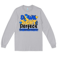 Moon Dust down right perfect down syndrome awareness Long Sleeve Tee - CowhideDigitalArt