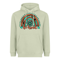 Matcha be kind western turquoise rainbow Heavyweight Hoodie - JahusDesignShop