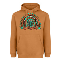 Meerkat be kind western turquoise rainbow Heavyweight Hoodie - JahusDesignShop