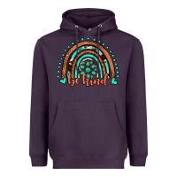 Plum be kind western turquoise rainbow Heavyweight Hoodie - JahusDesignShop