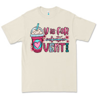 Bone v is for valentine venti coffee cup Premium Tee - OliviaCreatesArt