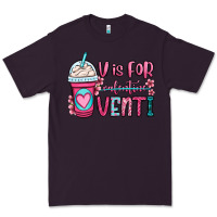 Plum v is for valentine venti coffee cup Premium Tee - OliviaCreatesArt