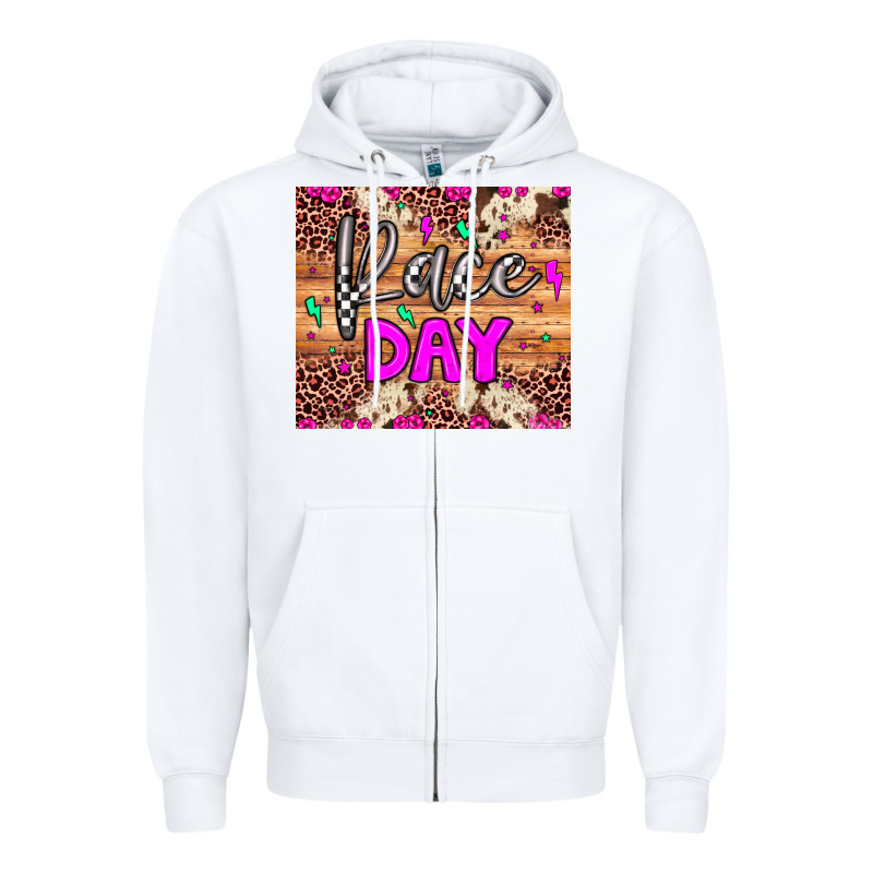 Race Day Zipper Hoodie by JahusDesignShop | Teevron