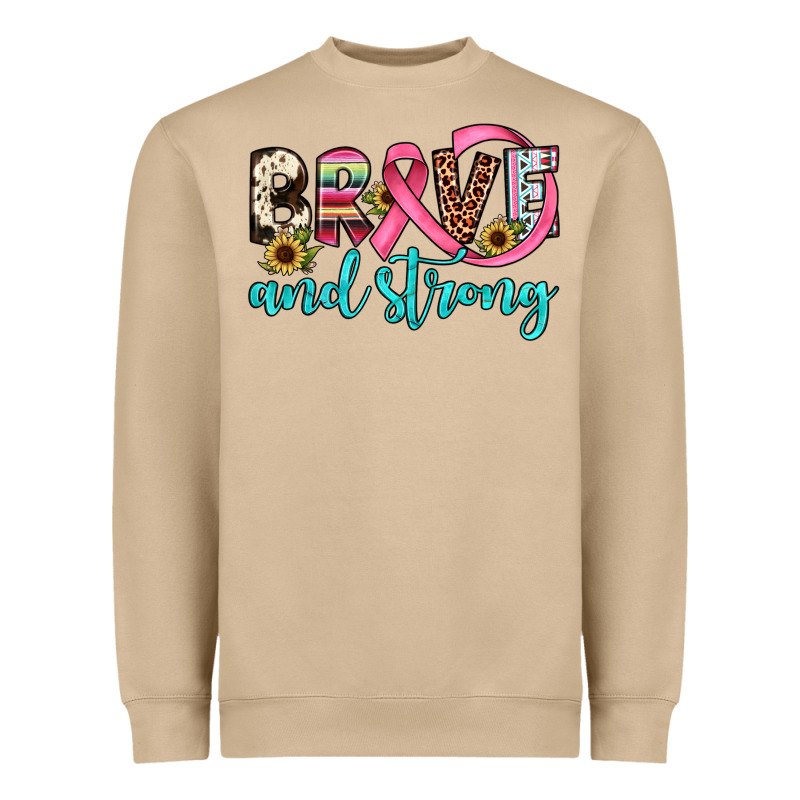 Brave And Strong Heavyweight Sweatshirt by JahusDesignShop | Teevron