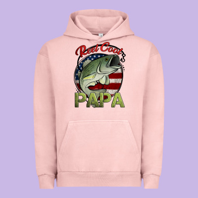 Reel Cool Papa Fishing Urban Hoodie Designed By Jasminsmagicworld