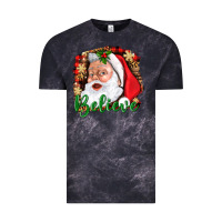 Cloud Black Believe And Santa Vintage Tee - BundleAndBundleShop