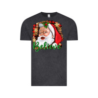 Vintage Black Believe And Santa Vintage Tee - BundleAndBundleShop