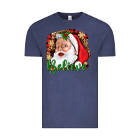 Vintage Denim Believe And Santa Vintage Tee - BundleAndBundleShop