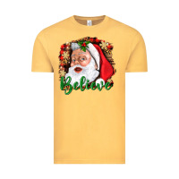Vintage Mustard Believe And Santa Vintage Tee - BundleAndBundleShop