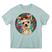 Arona Christmas Chihuahua Heavy Core Tee - RanaPortraitStore