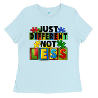 Baby Blue Just different not less Ladies Tee - FaDigitalArtStudio