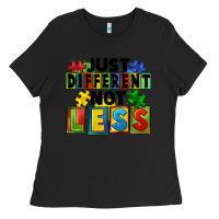 Black Just different not less Ladies Tee - FaDigitalArtStudio