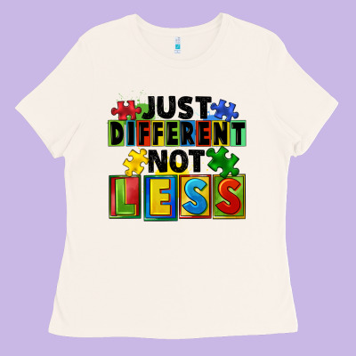 Just Different Not Less Ladies Tee Designed By Fadigitalartstudio