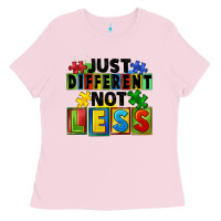 Bubblegum Pink Just different not less Ladies Tee - FaDigitalArtStudio