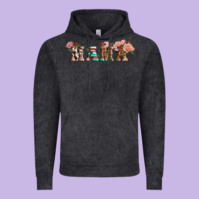 Western Mama Pink Roses Mother's Day Vintage Hoodie Designed By Lillyallendesigns