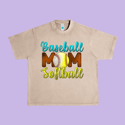 Baseball Mom Softball Urban Heavy Tee Designed By Bundleandbundleshop