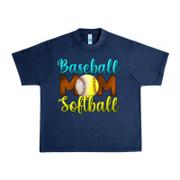 Navy baseball mom softball Urban Heavy Tee - BundleAndBundleShop