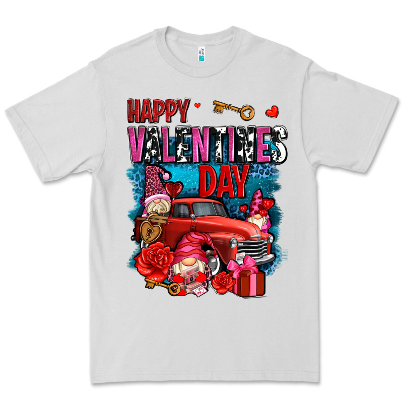 Happy Valentines Day With Gnomes And Truck Olivia Premium Tee by OliviaCreatesArt | Teevron