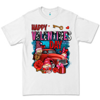 White happy valentines day with gnomes and truck olivia Premium Tee - OliviaCreatesArt