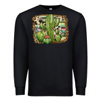 Black serape cowhide cactus Premium Sweatshirt - JahusDesignShop