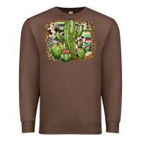 Chestnut serape cowhide cactus Premium Sweatshirt - JahusDesignShop