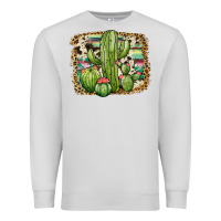 Dove Grey serape cowhide cactus Premium Sweatshirt - JahusDesignShop