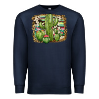 Navy serape cowhide cactus Premium Sweatshirt - JahusDesignShop