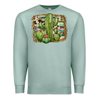 Seafoam serape cowhide cactus Premium Sweatshirt - JahusDesignShop