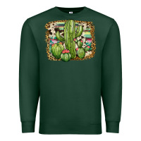 Sports Green serape cowhide cactus Premium Sweatshirt - JahusDesignShop